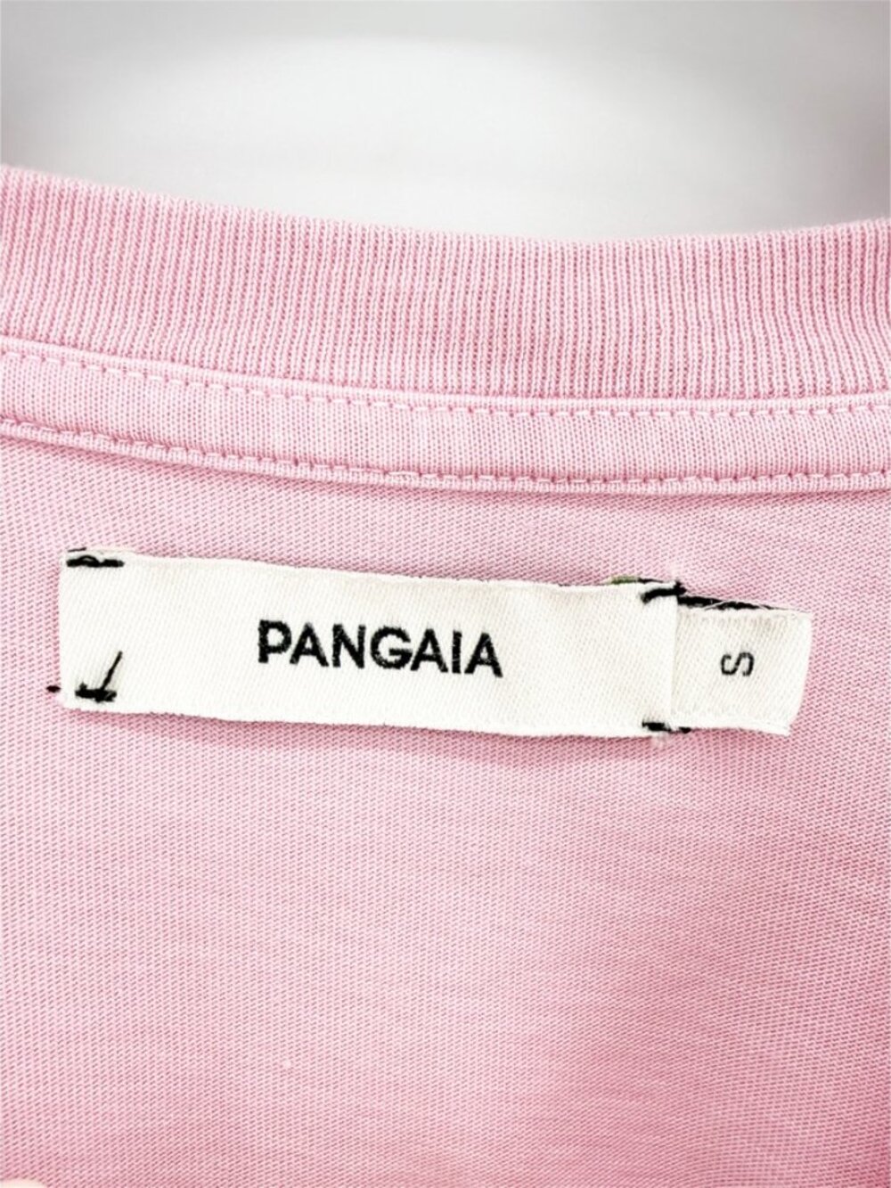 Pangaia Crew Neck Short Sleeve Crop Top Pink S - Picture 6 of 8